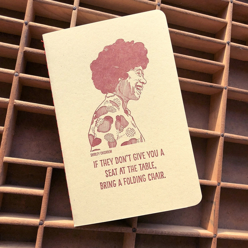 Shirley Chisholm Inspirational Notebook - College Ruled Journal for Women Empowerment, Black History & Political Activism - Perfect for Students, Activists & Gift Giving