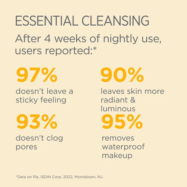 ISDIN ISDINCEUTICS Essential Cleansing Gel - Gentle Face Wash for Sensitive Skin | Daily Skincare Routine, Morning & Night Cleanser for Healthy Glow