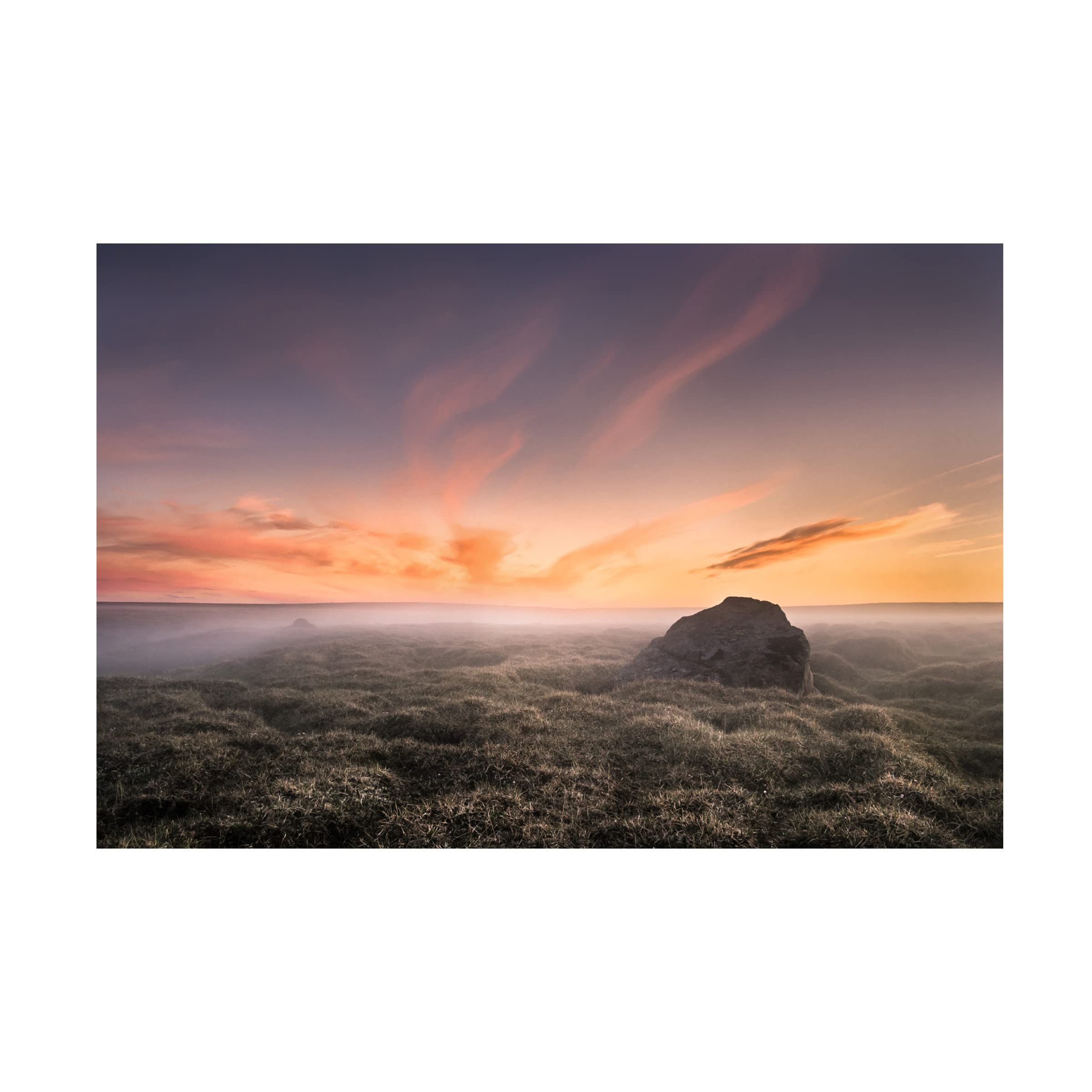 Trademark Fine Art 'Nowhere' Canvas Wall Art Print by Andreas Wonisch - Modern Abstract Painting for Living Room, Bedroom & Office Decor