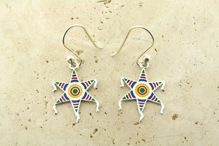 Enamel Star Drop Earrings for Women - Elegant Dangle Earrings for Party, Wedding & Everyday Wear