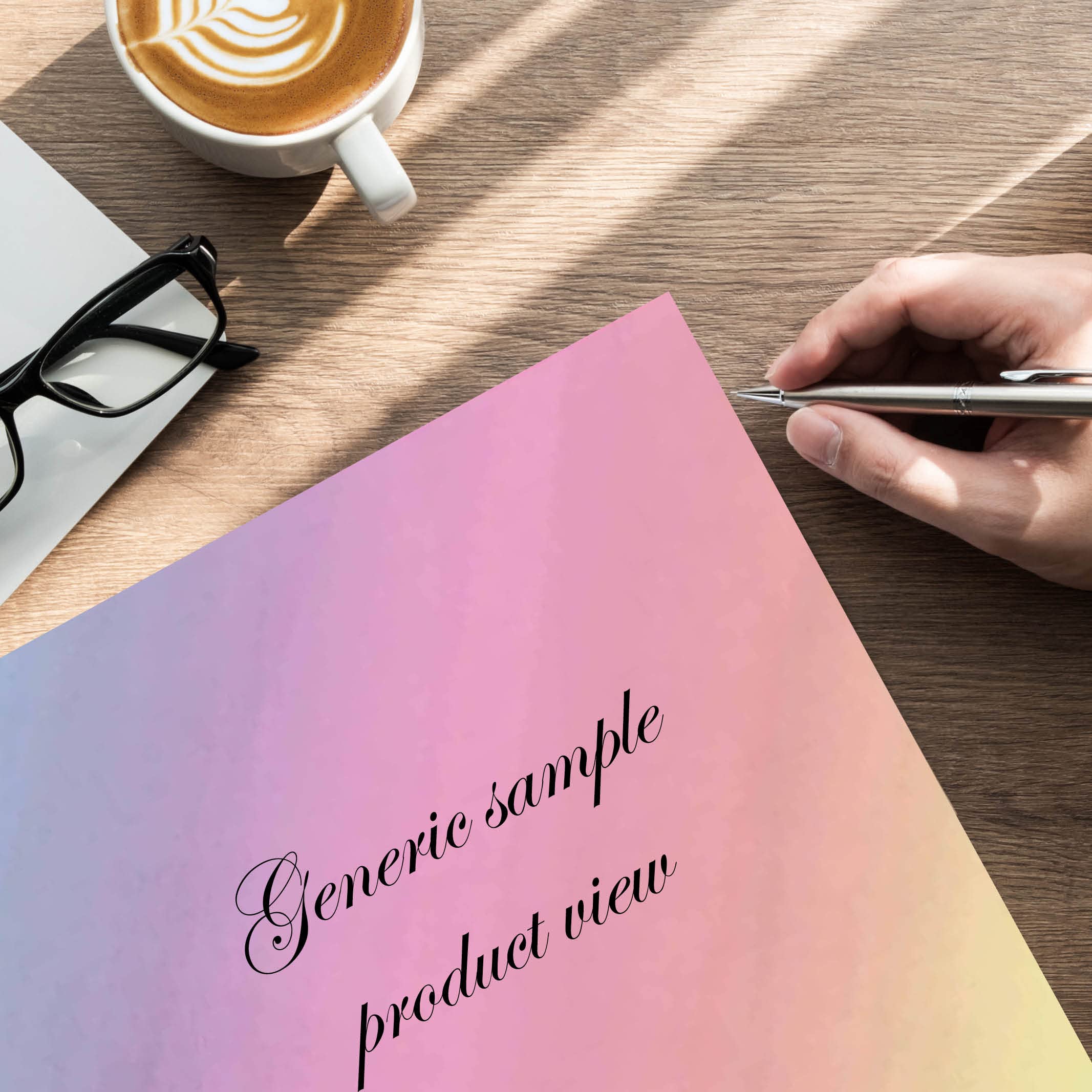 Pastel Prism Letterhead Paper - 100 Sheets for Laser & Inkjet Printers - Premium Printable Stationery for Business Letters, Office Documents & Creative Projects