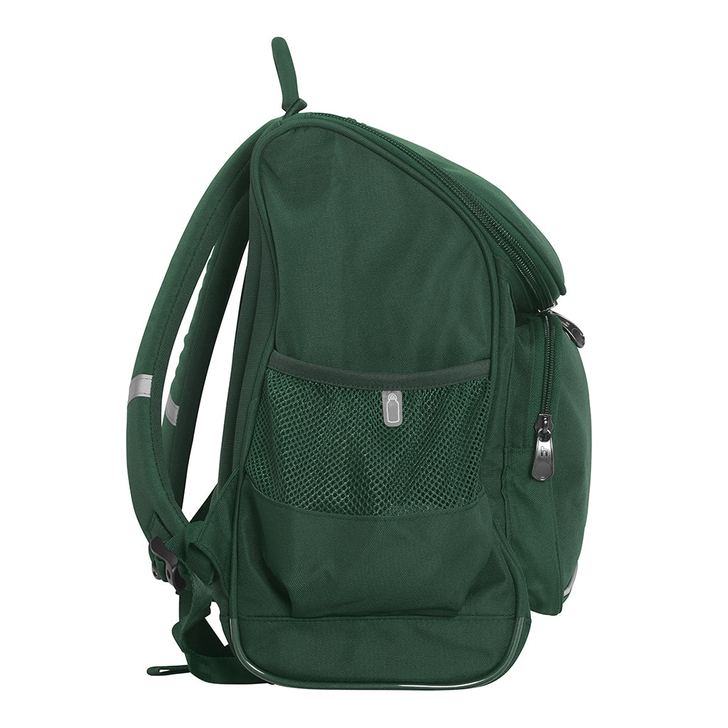 Fern Bay Public School Mighty Tuff 24L Backpack for Kids - Durable Green School Bag for Elementary Students - Perfect for School, Travel & Outdoor Activities