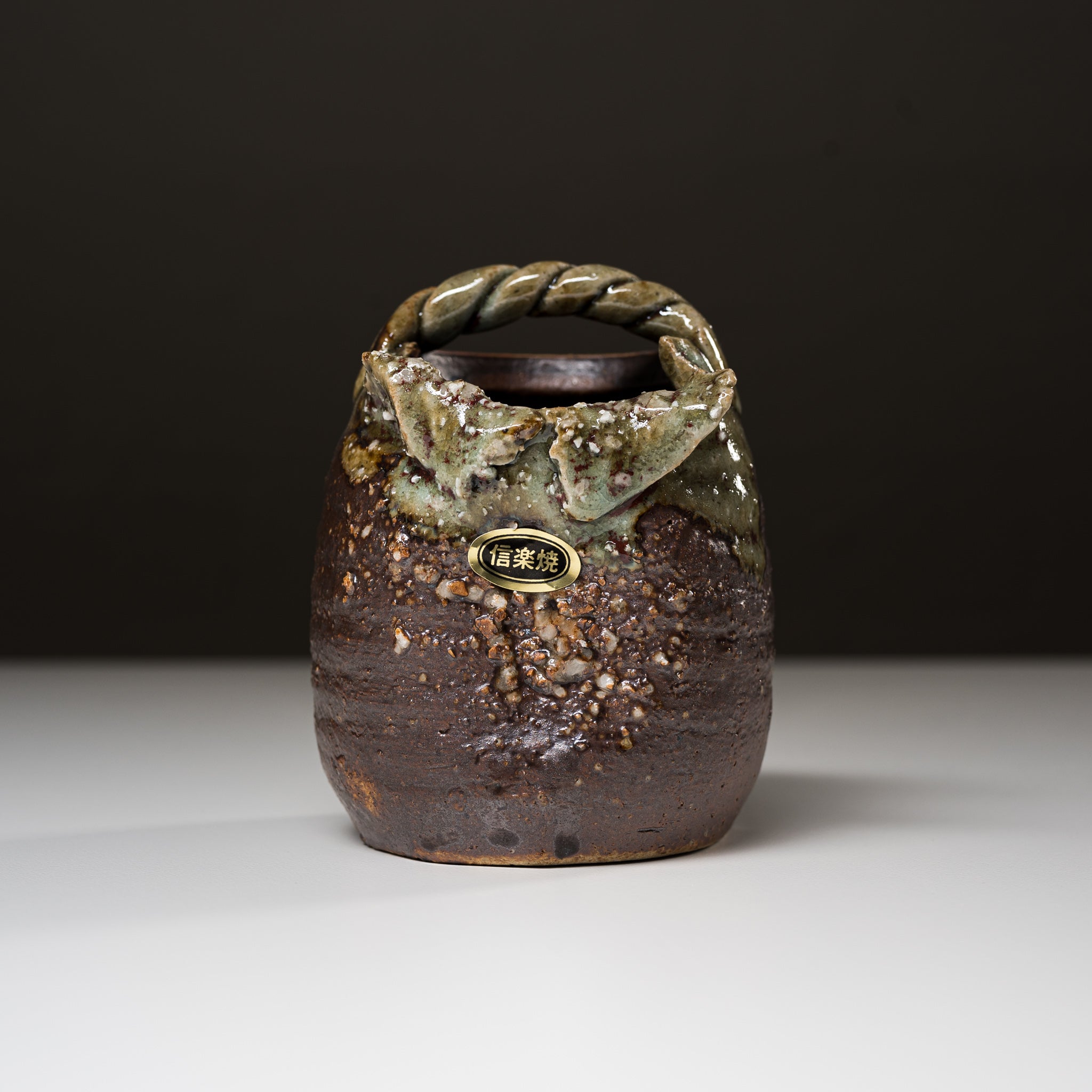 Handmade Shigaraki Ware Pottery Vase - Traditional Japanese Wabi-Sabi Ceramic Flower Vase for Home Decor, Zen Garden & Tea Room Aesthetics
