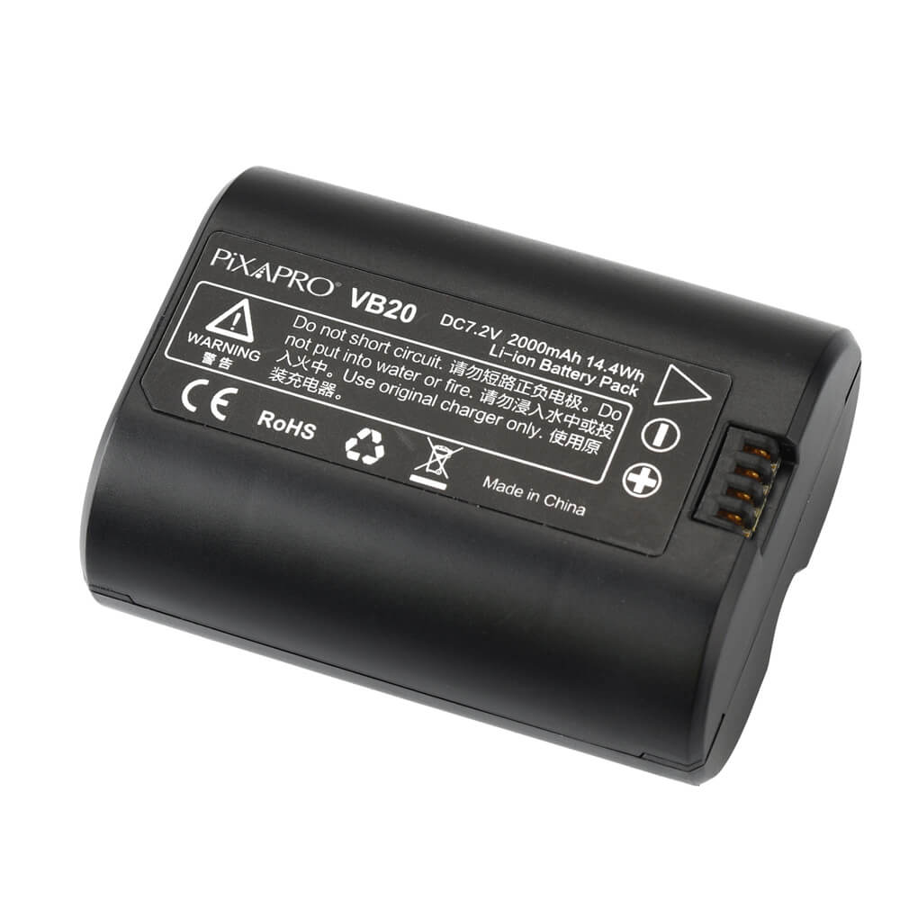 Godox VB20 V350 Replacement Speedlight Battery - Compatible with Flash Units, Studio Lighting - Perfect for Photography, Events, and Professional Studio Use
