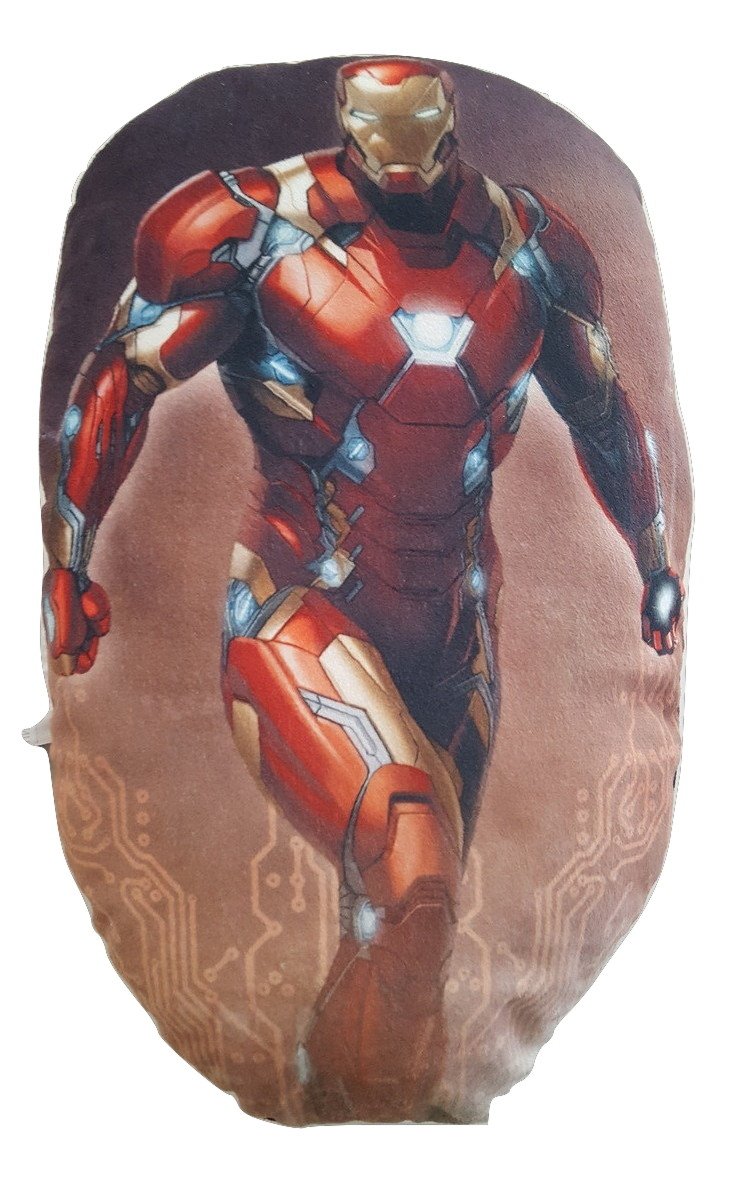 Marvel Avengers Iron Man 2-Sided Printed Throw Pillow Cover - Superhero Bedroom Decor, Couch Cushion for Fans, Gift for Comic Lovers (18x18 Inches) - Perfect for Home, Office, or Movie Nights
