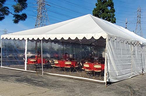 Heavy Duty 20 Mil Vinyl PVC Clear Tarp Cover 6'x8' - Waterproof, UV Resistant for Outdoor Furniture, Boat, RV, and Equipment Protection