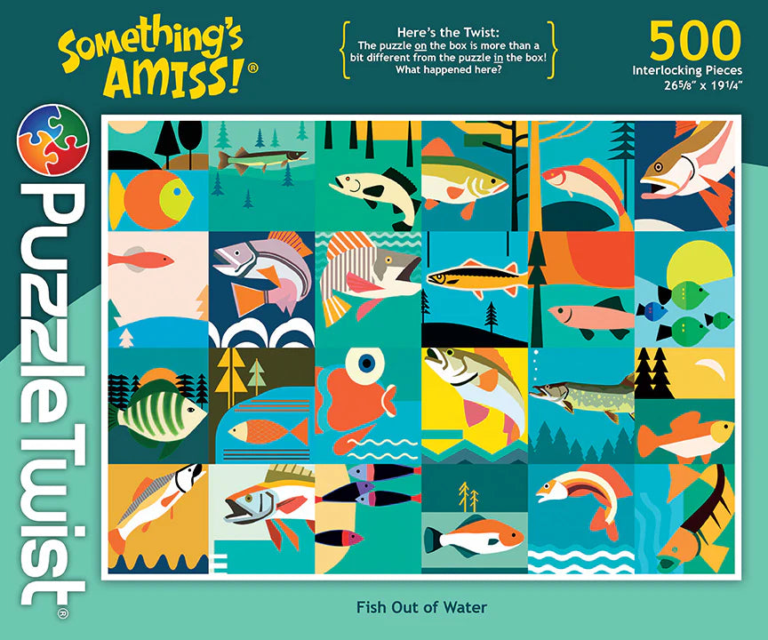 Fish Out of Water 500 Piece Jigsaw Puzzle for Adults - Fun Family Game Night & Relaxing Brain Teaser Activity