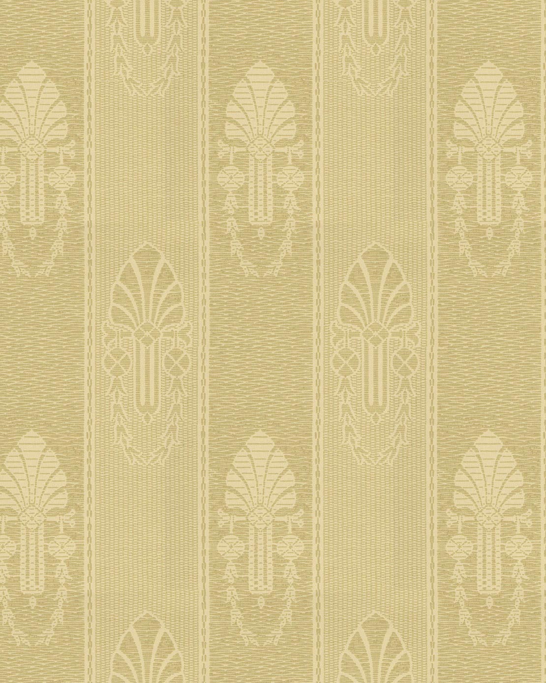 Lim & Handtryck Jugend Border Wallpaper - Yellow/Olive Green Peel and Stick Wallpaper for Kids Room, Nursery, or Home Decor