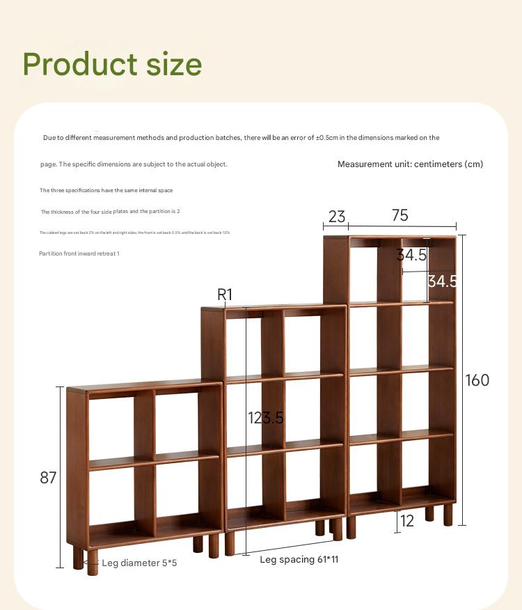 Vintage Poplar Solid Wood Kids Bookshelf - Retro Lattice Design Bookshelf for Children's Room, Nursery, Playroom & Classroom Organization