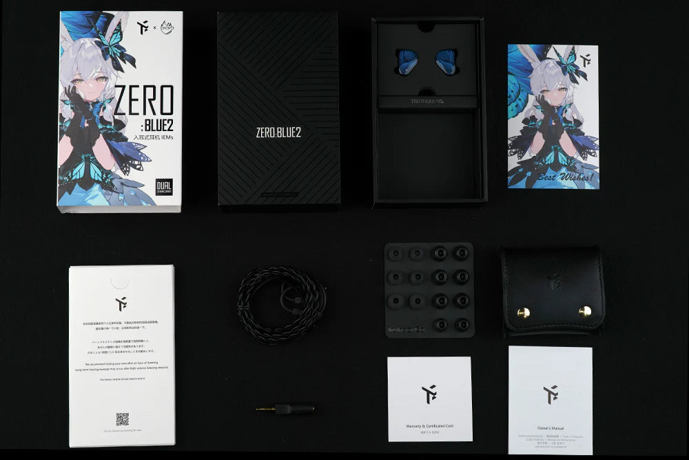 TRUTHEAR x Crinacle Zero:BLUE2 Dual Dynamic Driver In-Ear Monitors (IEM) - HiFi Audiophile Earbuds for Music, Gaming & Studio Monitoring