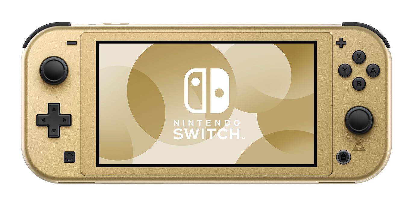 Nintendo Switch Lite Hyrule Edition - International Version | Portable Gaming Console for Travel & Home Play | Legend of Zelda Themed Handheld Device