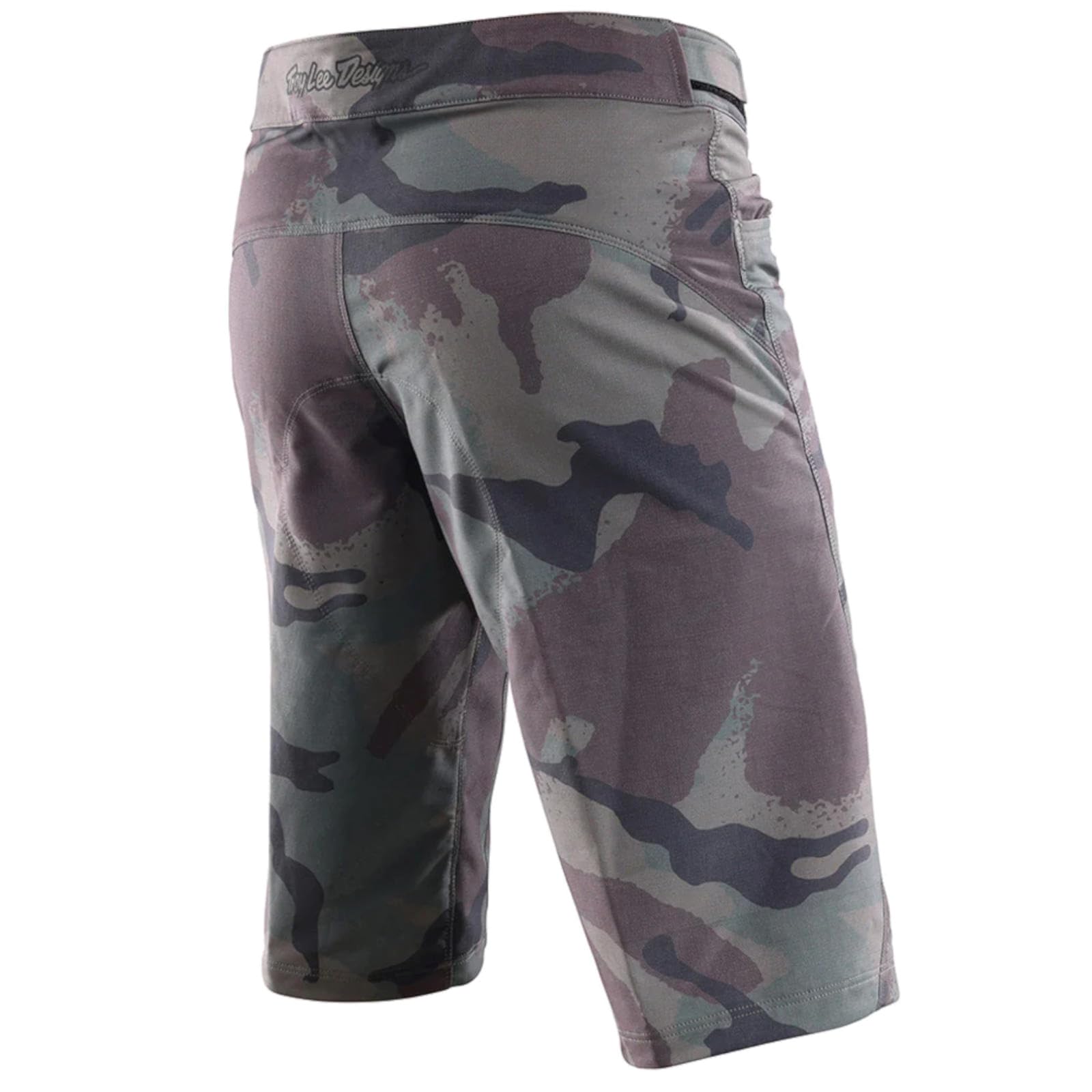 Troy Lee Designs Flowline Camo Woodland MTB Bike Shorts - Lightweight Shell for Mountain Biking & Outdoor Adventures