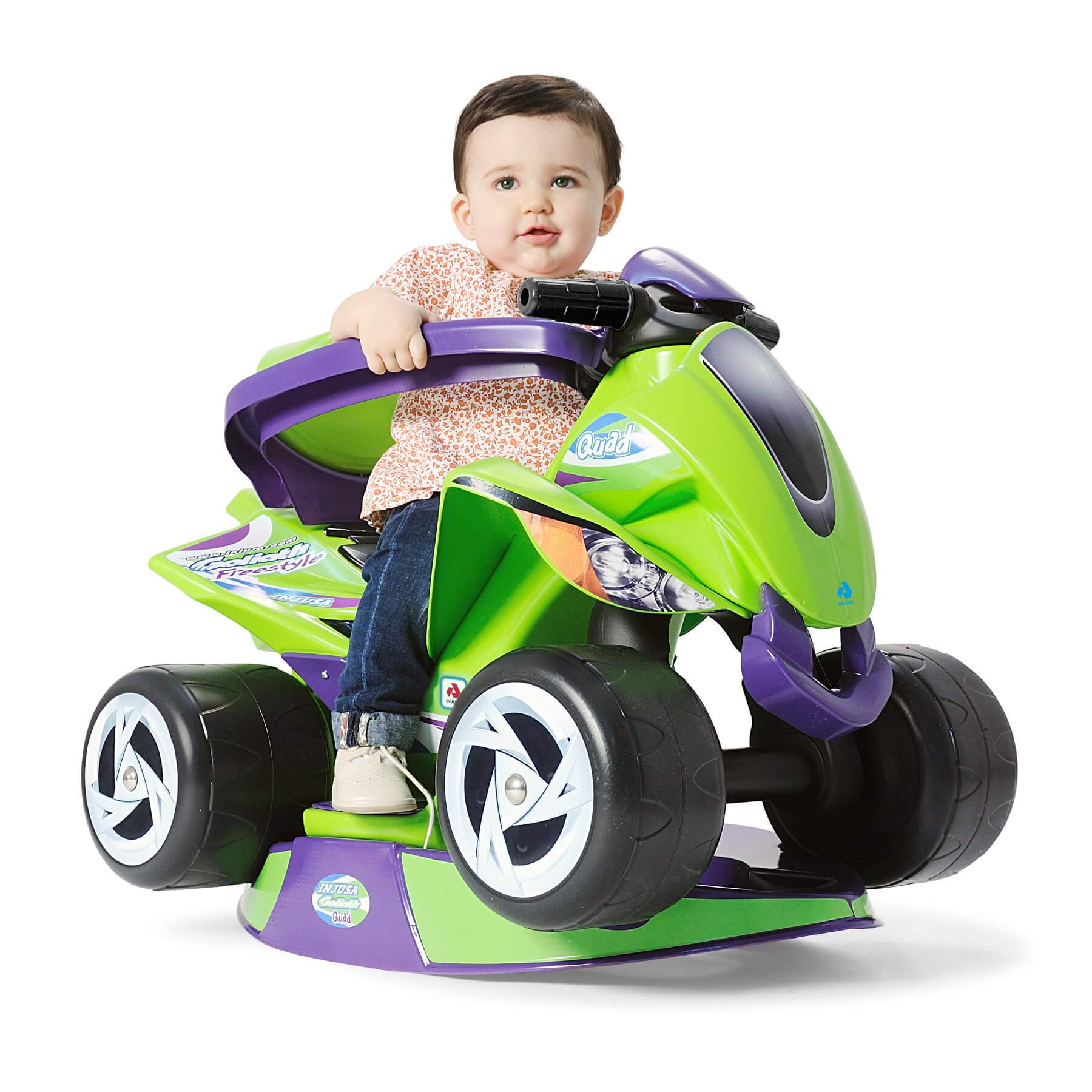 KidsVIP Goliath Edition Ride-On Push Car for Toddlers & Kids - Rocking Stand, Push Handle & Safety Guards - Perfect for Indoor & Outdoor Play, Birthday Gifts & Family Fun