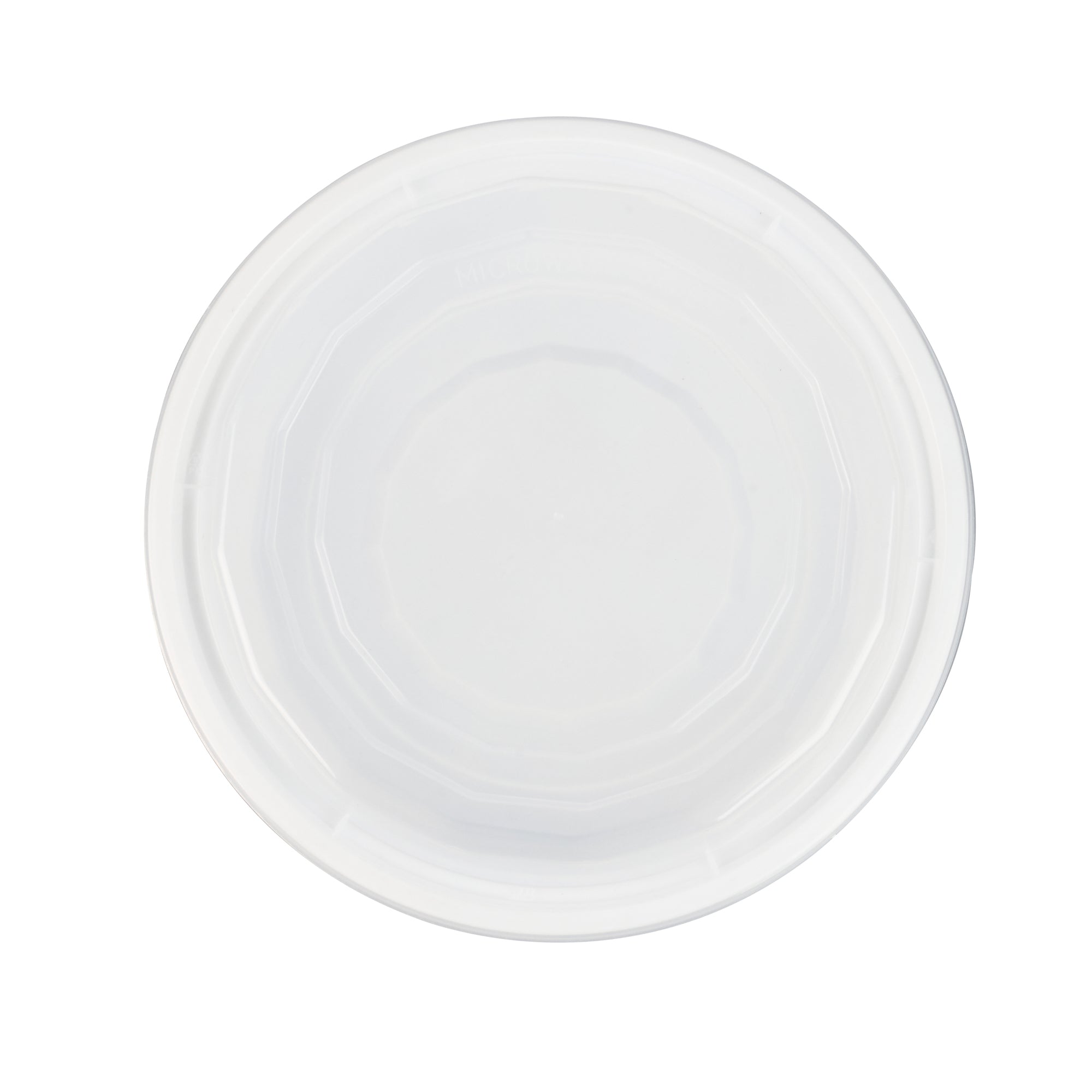 24 oz Round White Plastic Food Storage Containers with Clear Lids - 100 Pack, Microwave Safe To-Go Boxes (7.25