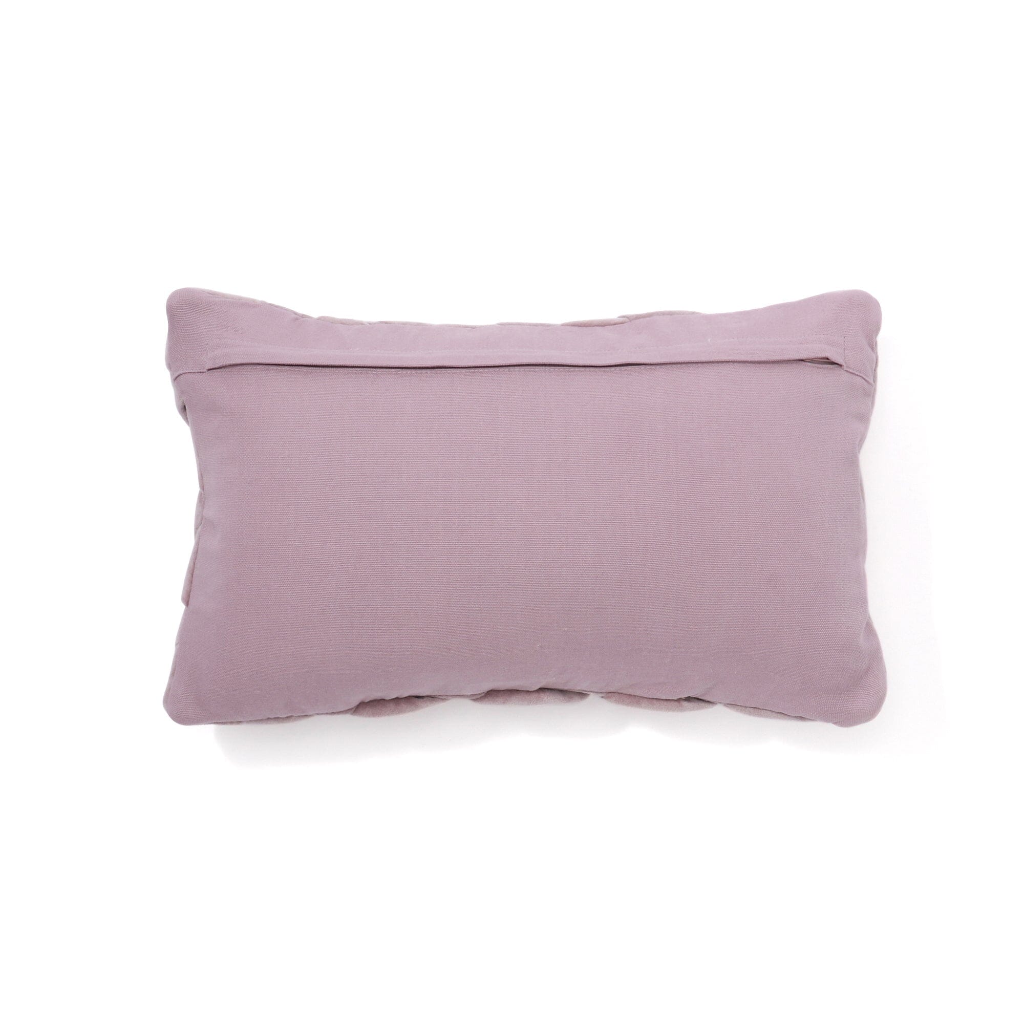 Handwoven Basket Weave Cushion Cover 16x10 Inches - Soft Purple Boho Pillow Case for Sofa, Bed, Chair - Home Decor & Bohemian Style Living Room Accessories