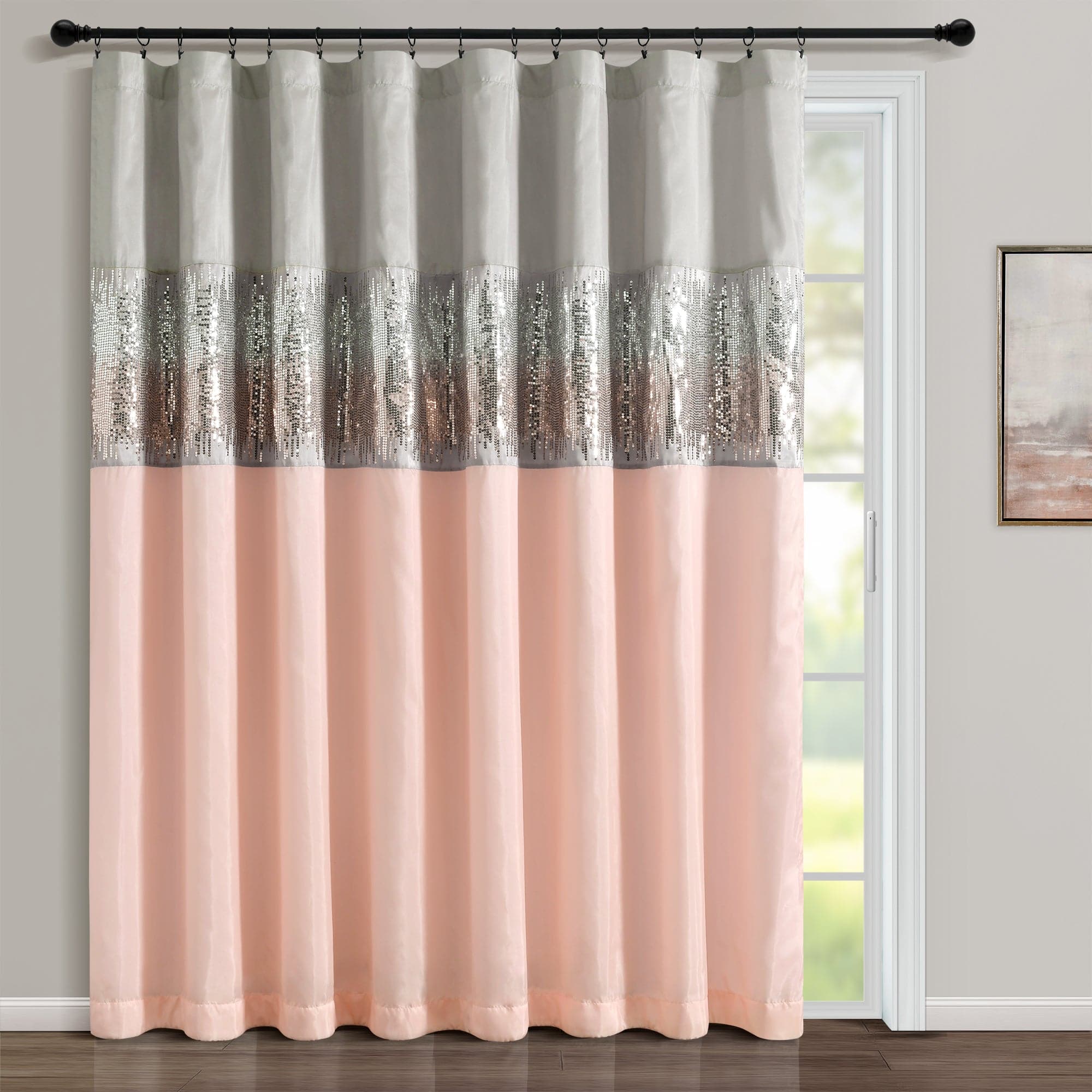 Starry Night Blackout Window Curtain Panel for Bedroom & Living Room - Galaxy Themed Room Darkening Drapes for Better Sleep & Home Decor