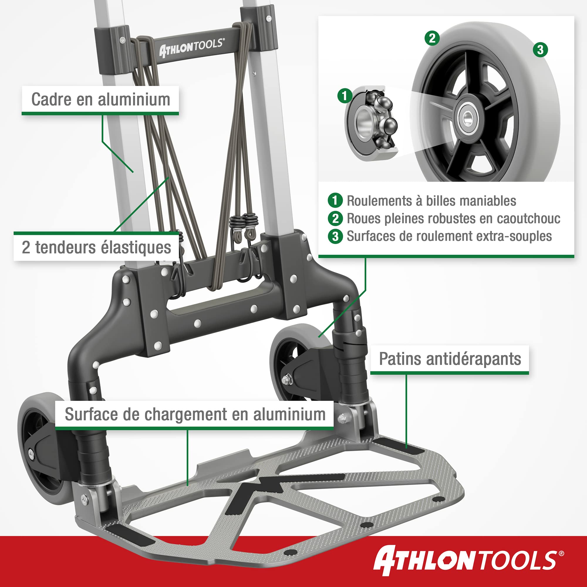 ATHLON TOOLS Aluminum Folding Sawhorse - 70kg Capacity for DIY Projects, Construction & Woodworking