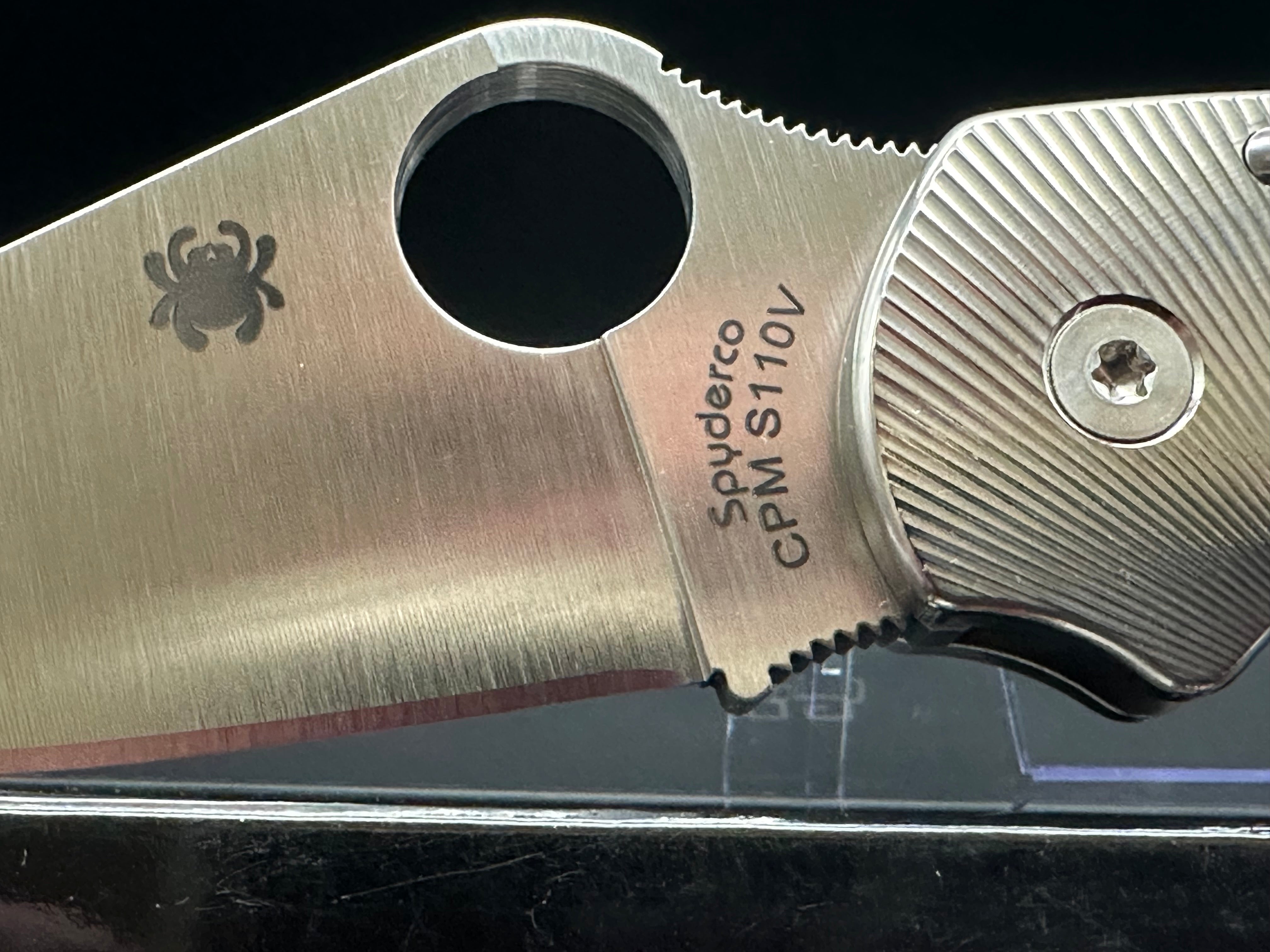 Spyderco Para 3 Folding Knife with Compression Lock - Satin S110V Blade - EDC Pocket Knife for Outdoor, Camping & Everyday Carry