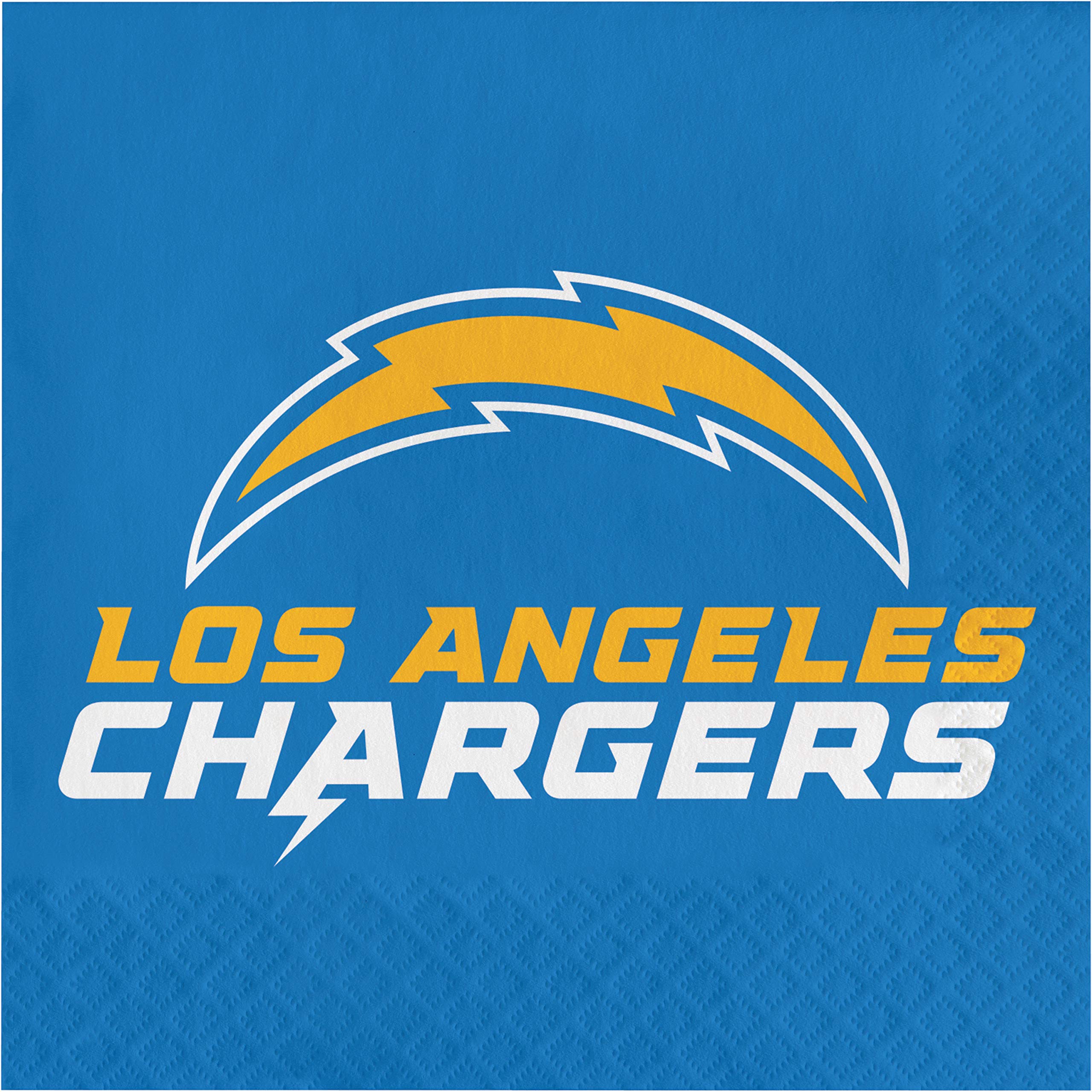 Los Angeles Chargers Themed Paper Napkins - 48 Count for Game Day Parties, Tailgating & NFL Fan Gatherings