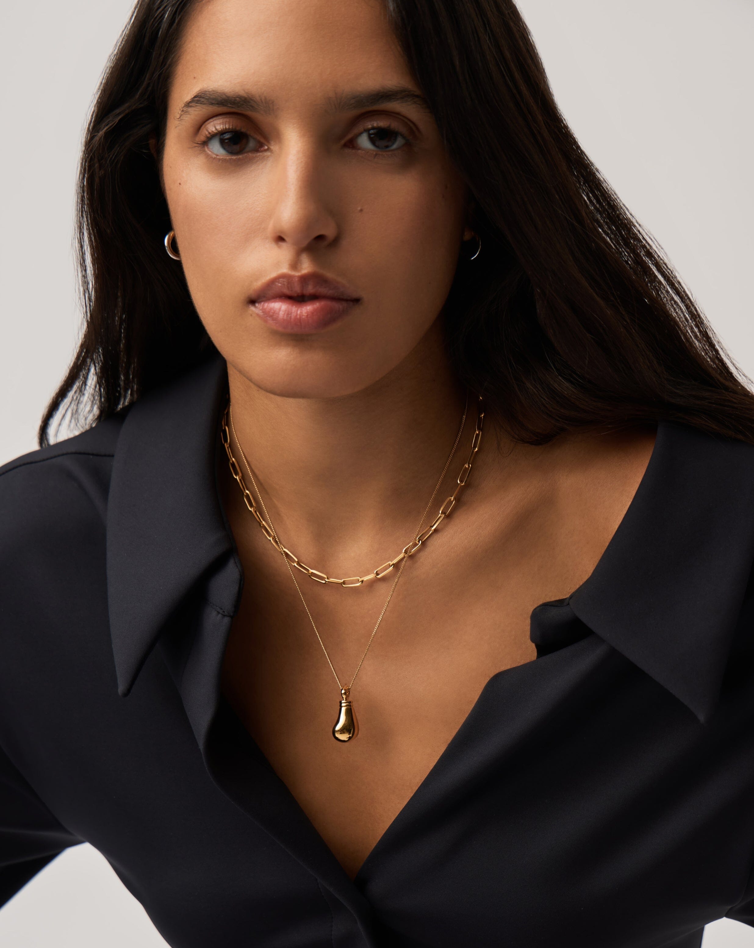 18k Gold Plated Message in a Bottle Droplet Pendant Necklace - Perfect Gift for Anniversary, Valentine's Day & Romantic Occasions