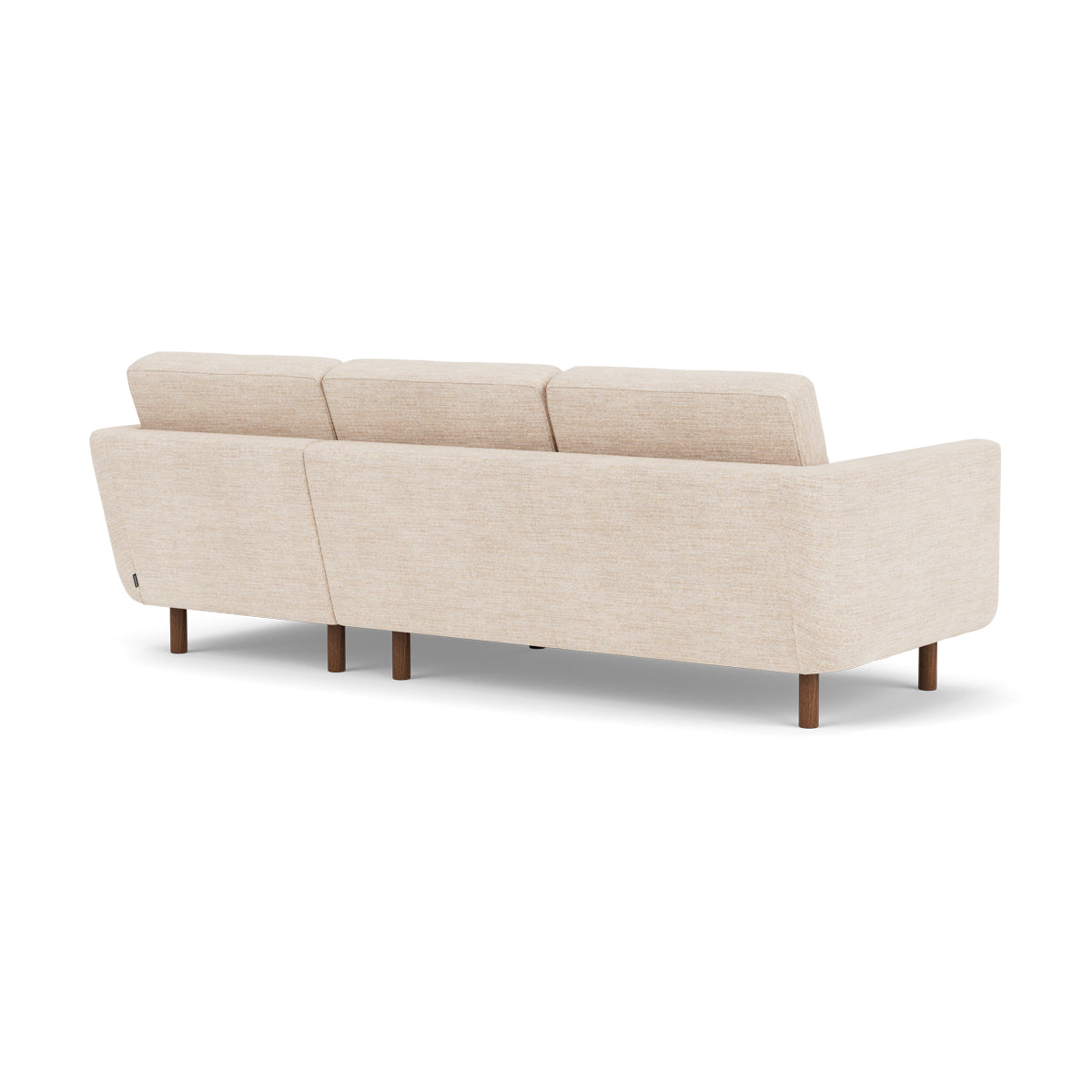 Conrad Fabric Right Chaise Sofa - Modern Sectional Couch for Living Room, Lounge & Home Theater - Comfortable Upholstered Furniture with Chaise Lounge