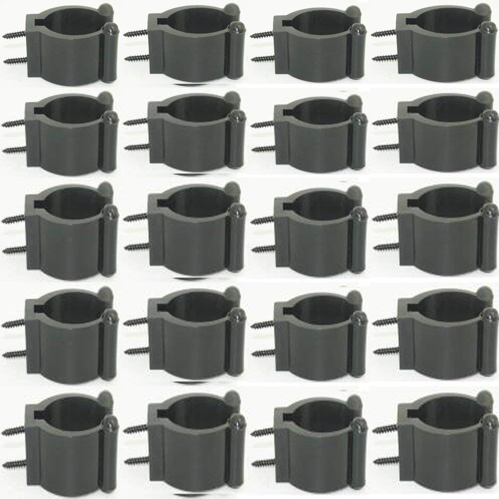 Pmsanzay 20-Pack Fishing Rod Storage Clips - Heavy Duty Rod Holders & Keepers for Organizing Fishing Rods, 0.9
