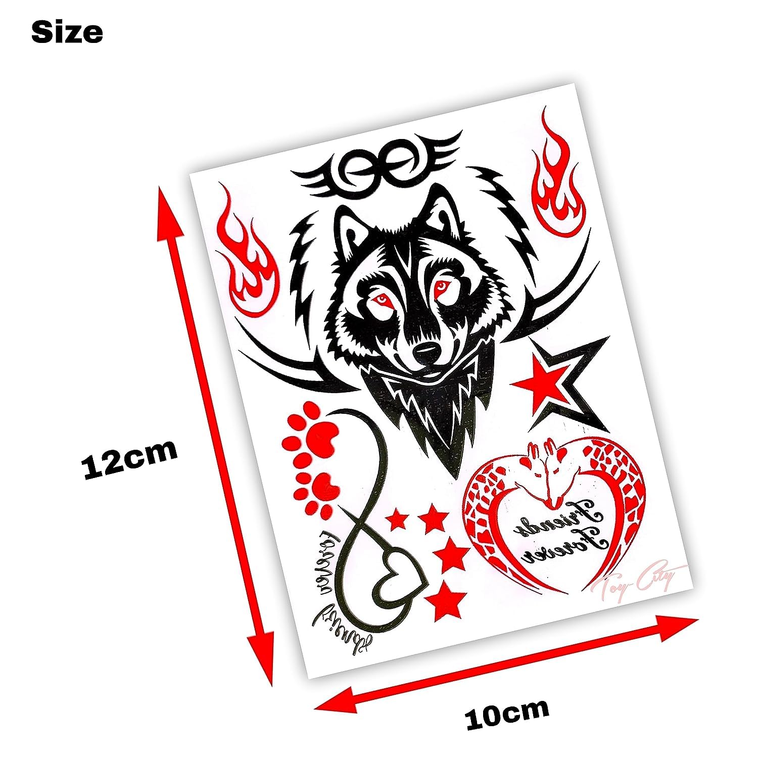 Waterproof Temporary Tattoo Stickers - Long Lasting Fake Body Art for Adults & Kids - Perfect for Parties, Halloween, Cosplay & Festivals