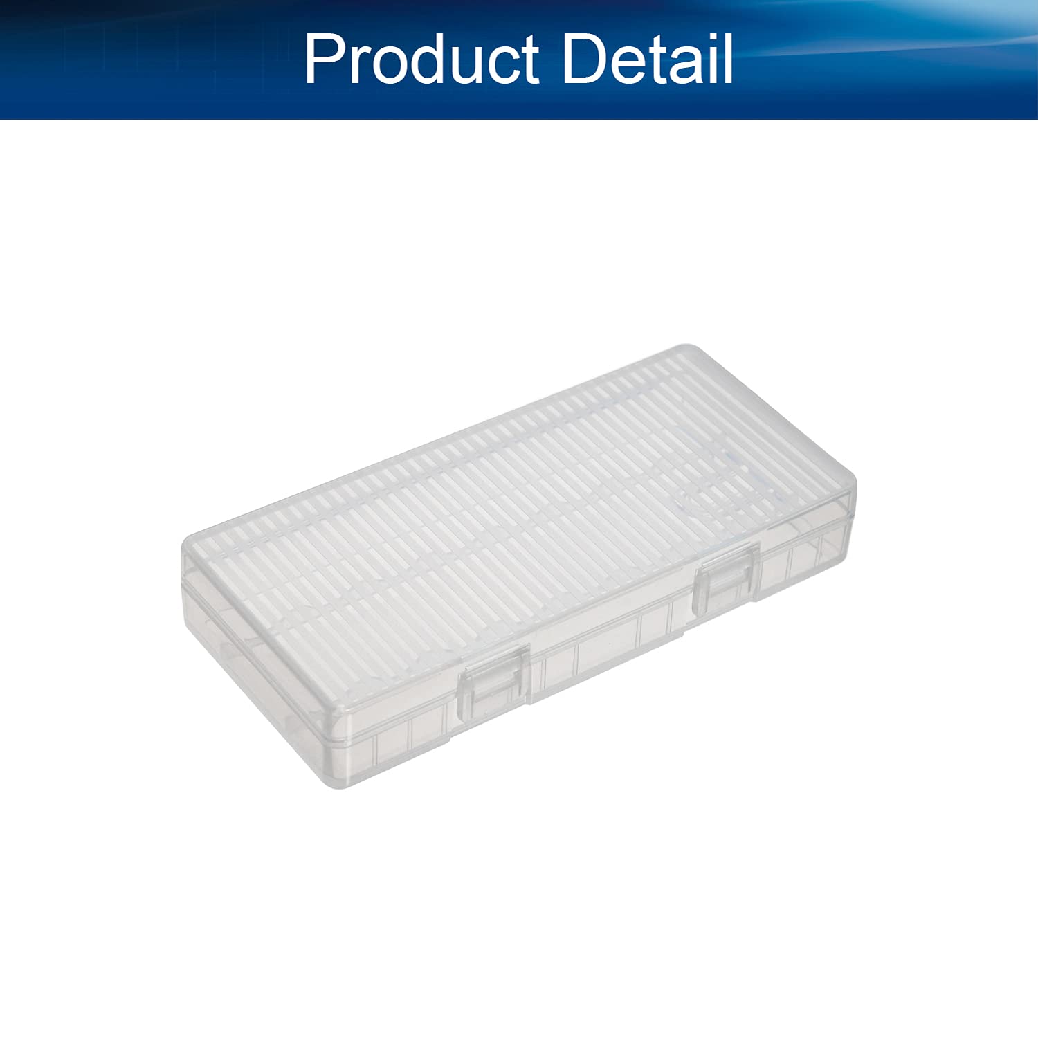 Heyiarbeit Clear Battery Storage Case Holder Box for 8 AA Batteries - Organize and Protect Batteries for Home, Office, Travel, and Emergency Kits (1 Pack)