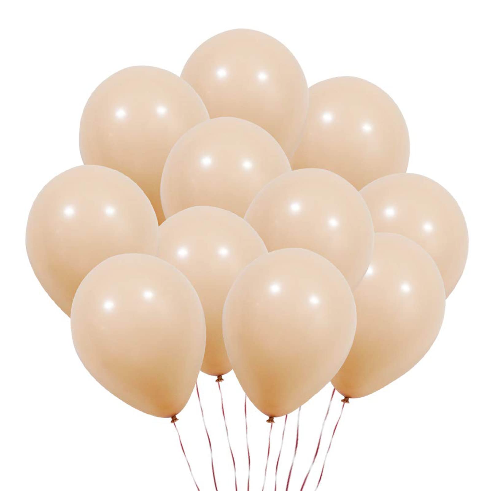 100 Pcs Champagne Gold Latex Balloons for Wedding, Bridal Shower, Baby Shower & Birthday Party Decorations - Elegant Party Supplies for Celebrations & Events