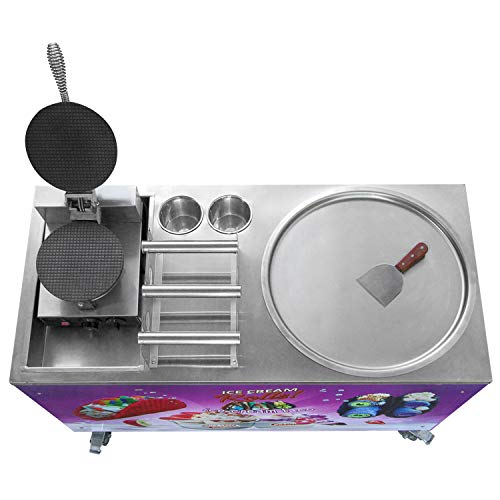 Kolice Commercial Taco Maker & Roll Ice Cream Machine - Professional Tortilla Press & Fried Ice Cream Equipment for Restaurants, Food Trucks & Catering Businesses | Perfect for Mexican Cuisine, Dessert Shops & Street Food Vendors