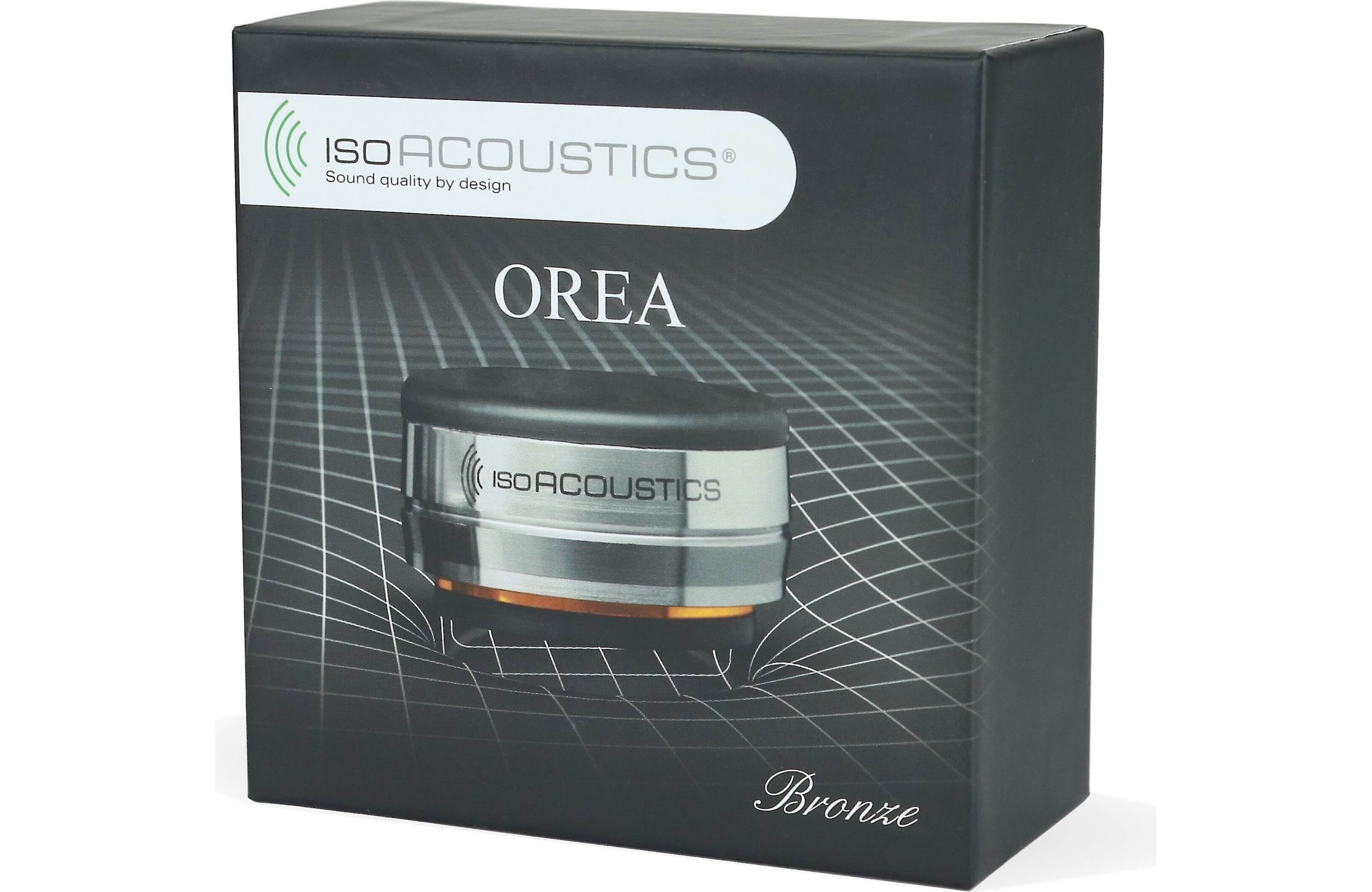 Isoacoustics Orea Bronze Single Vibration Isolator for Speakers & Turntables - HiFi Audio Equipment Stabilizer for Clear Sound (Home Studio & Audiophile Setup)