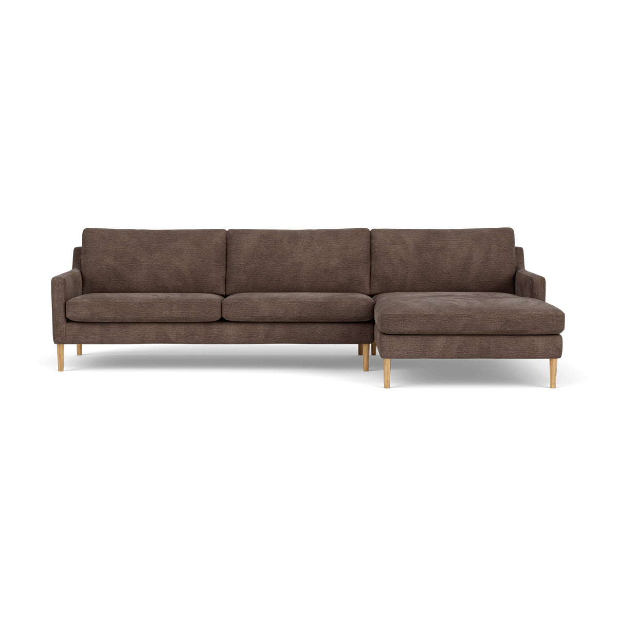 Astha Fabric Right Chaise Sofa - Modern Upholstered Sectional Couch for Living Room, Lounge & Small Spaces