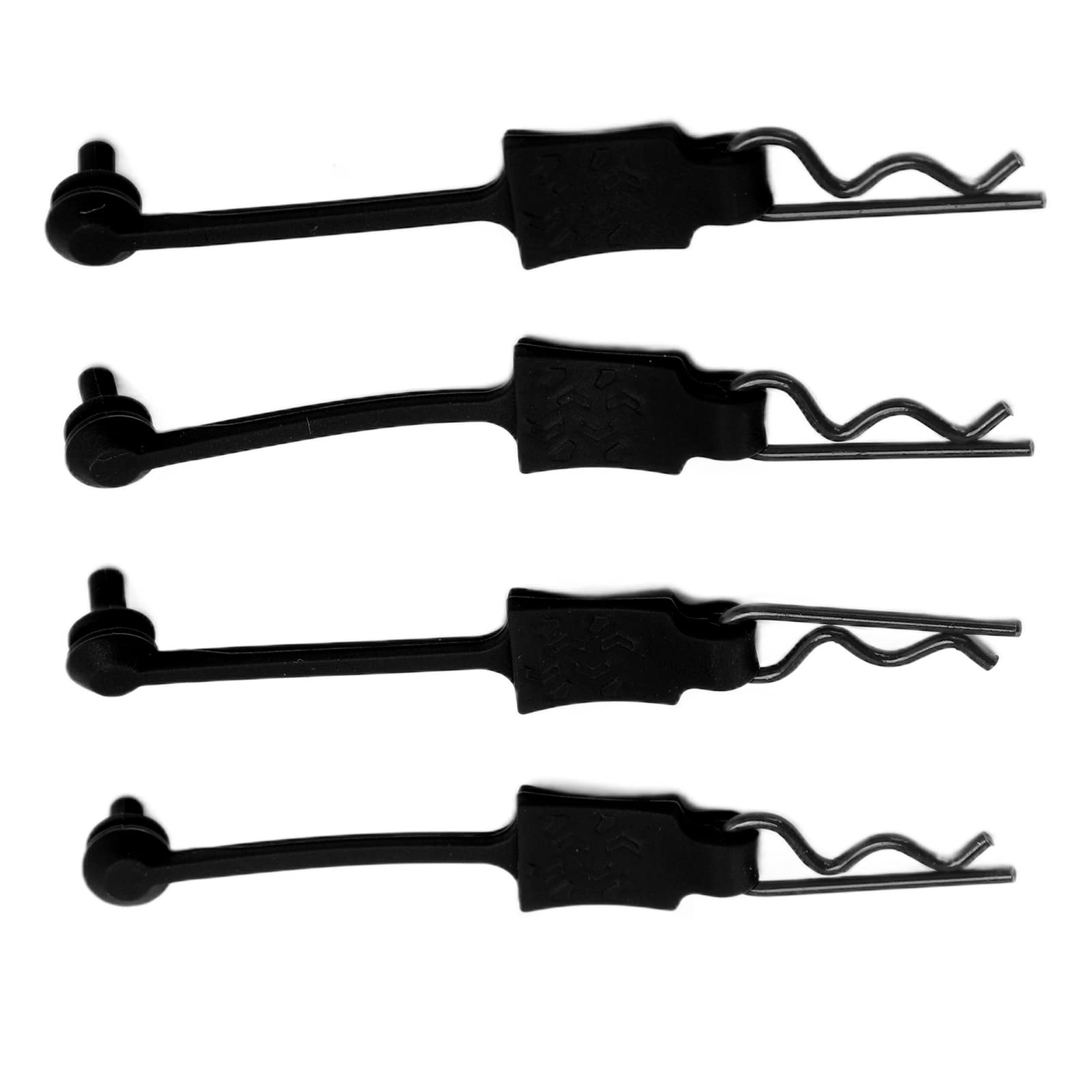 4PCS 1/10 RC Car Body Clips - Durable Shell Bolt Pins for ARRMA Axial SCX10 Redcat GEN8 RC Models - Black Replacement Parts for Off-Road Racing & Crawling Adventures