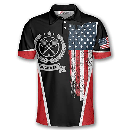 Badminton American Flag Emblem