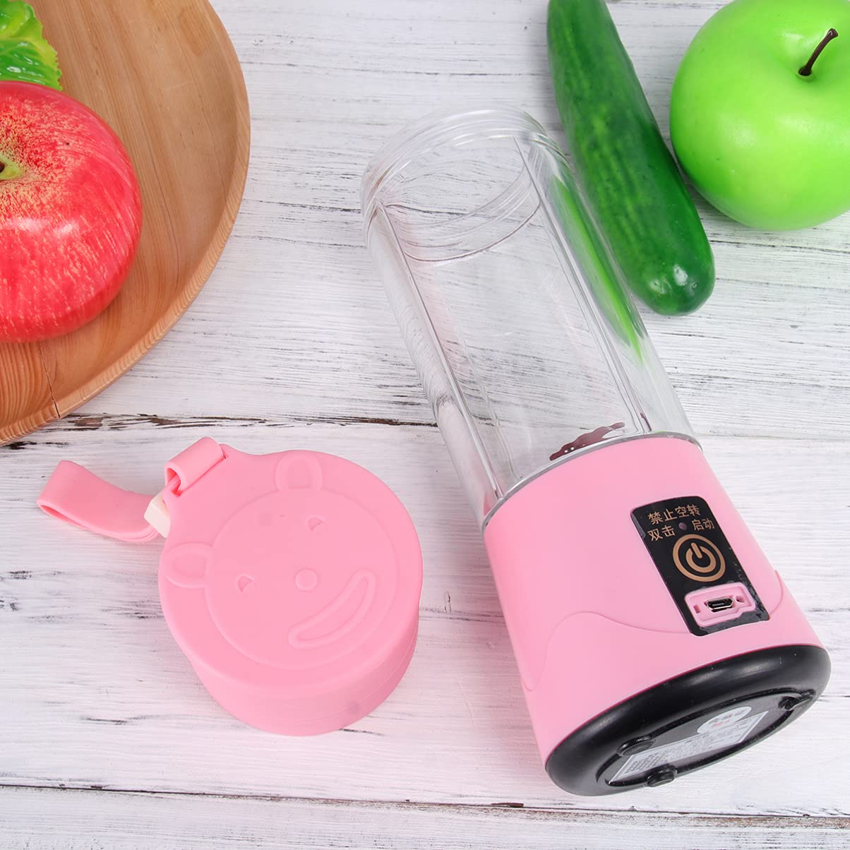 Portable USB Fruit Juicer Blender - Compact Handheld Mixer for Fresh Juice On The Go - Perfect for Travel, Office, and Home Use