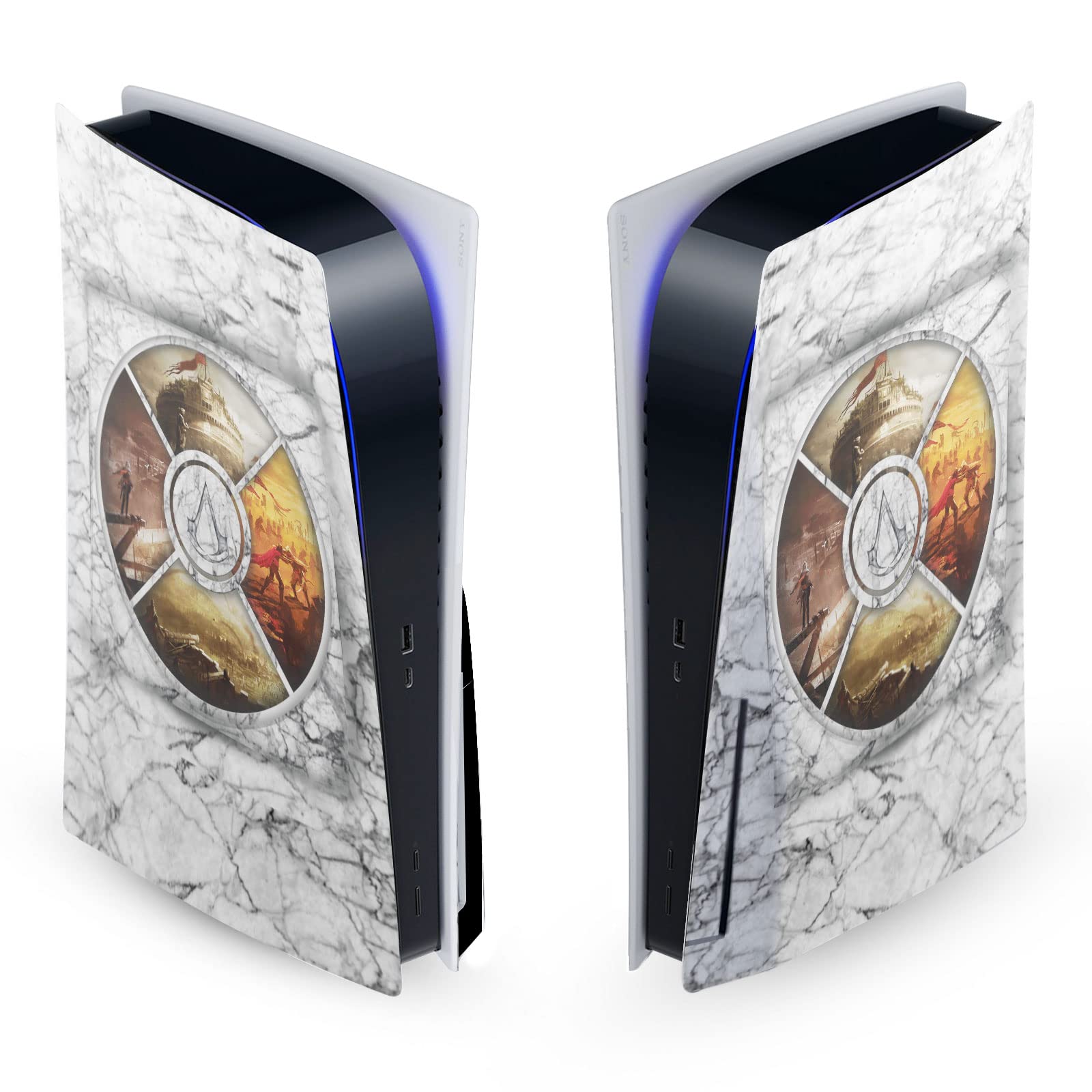 Officially Licensed Assassin's Creed Brotherhood Vinyl Skin for PS5 Disc Edition - Custom Gaming Decal Cover with Matte Finish | Perfect for Gaming Setups & Collector Displays