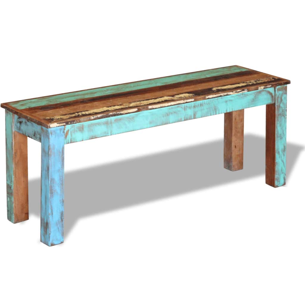 Handmade Solid Reclaimed Wood Bench - 43.3