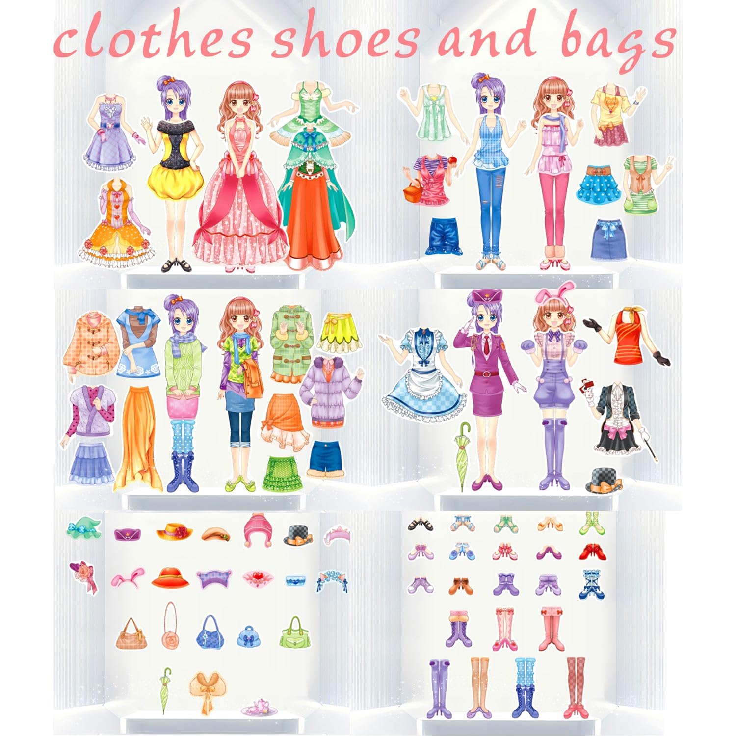 Magnetic Dress Up Doll Toy for Girls 3+, Pretend Play & Learning Gift for Birthday