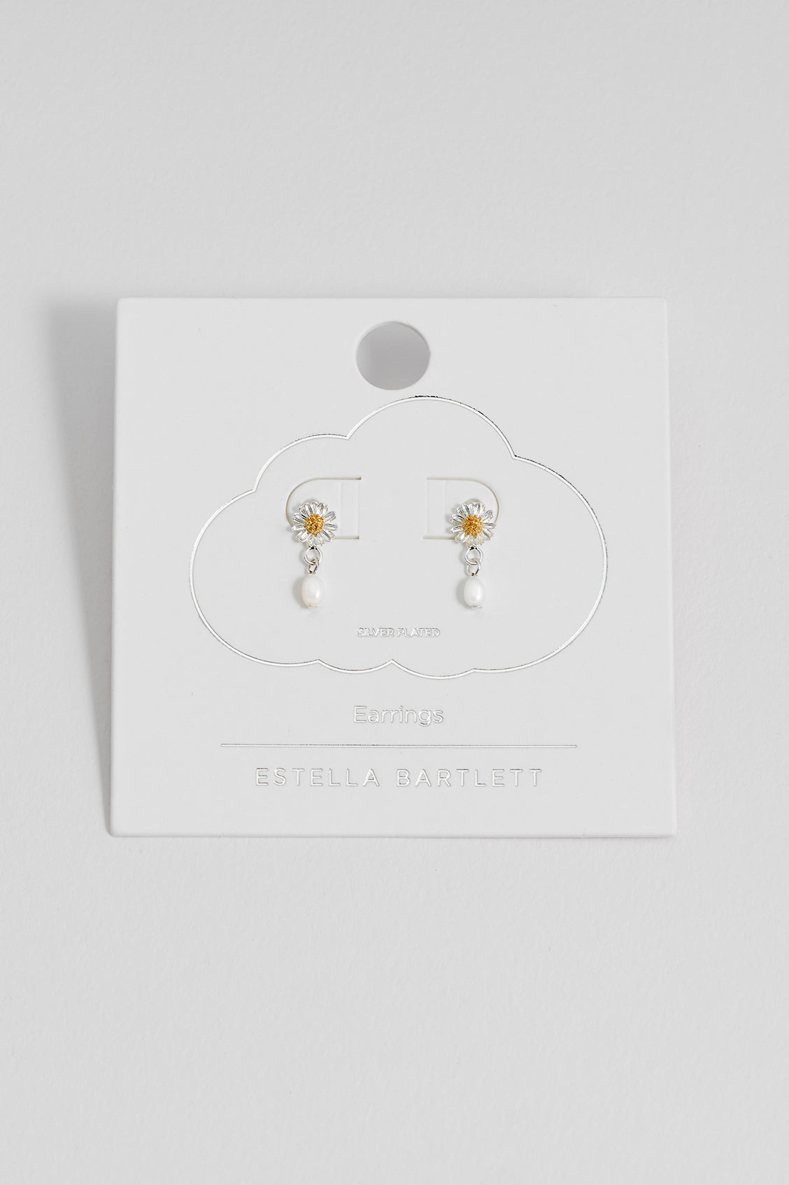 Wildflower Pearl Drop Stud Earrings - Elegant Floral Pearl Dangle Earrings for Women - Perfect for Weddings, Parties & Everyday Wear