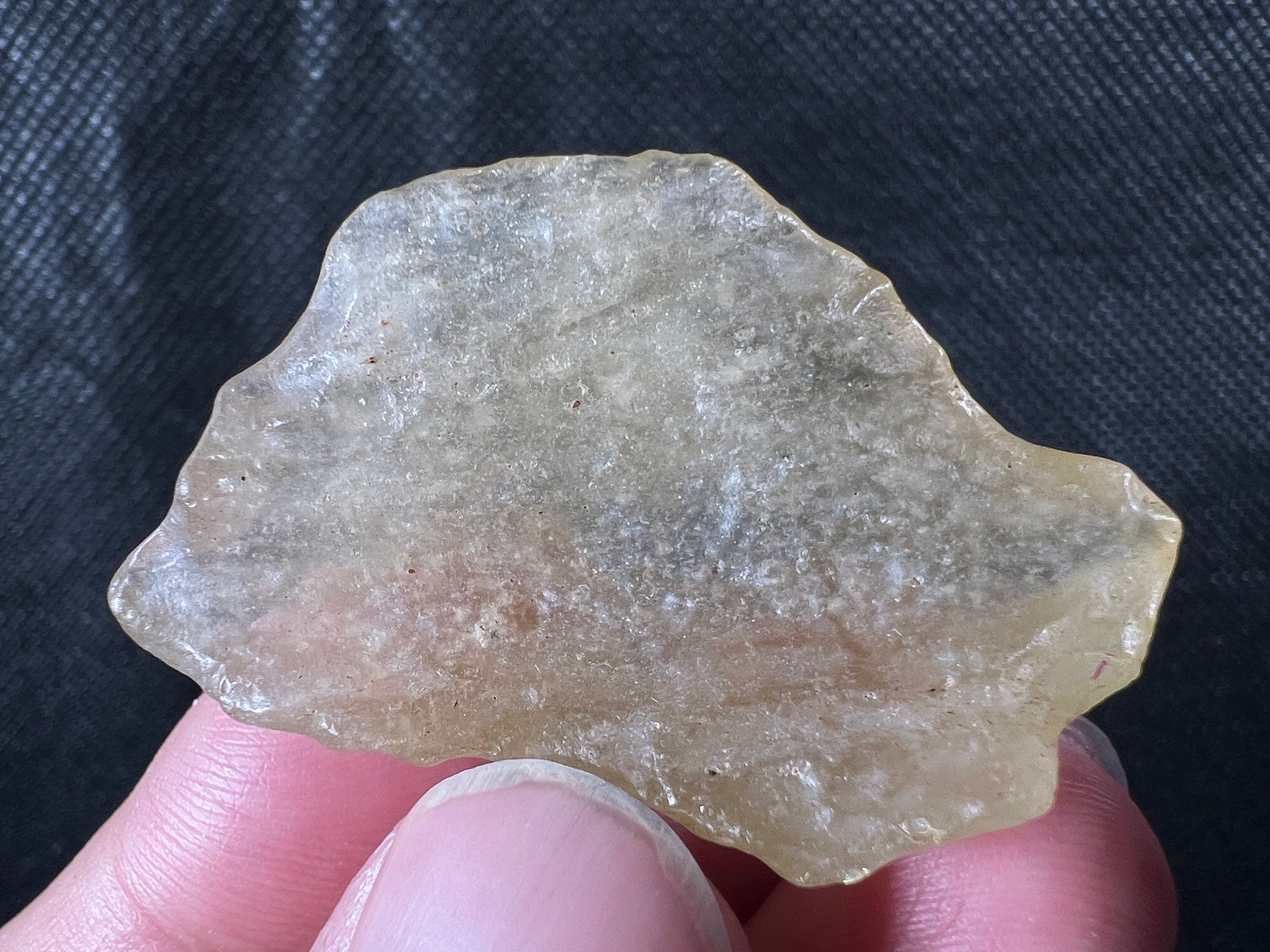 Libyan Desert Glass Raw Crystal - Rare 12.3g Natural Stone for Jewelry Making, Meditation & Home Decor | Unique Healing Crystal Gift for Collectors & Spiritual Use