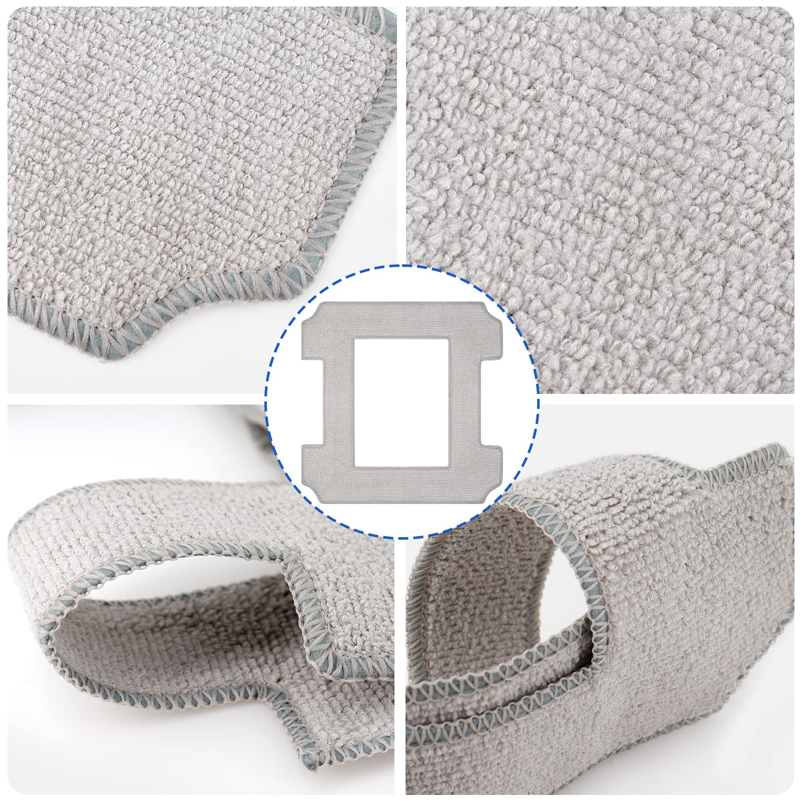 6 Washable Replacement Mop Pads for Ecovacs Winbot W1/W1 Pro/W2 Omni/W2 Window Vacuum Cleaner - Perfect for Hardwood Floors, Tiles & Glass Cleaning
