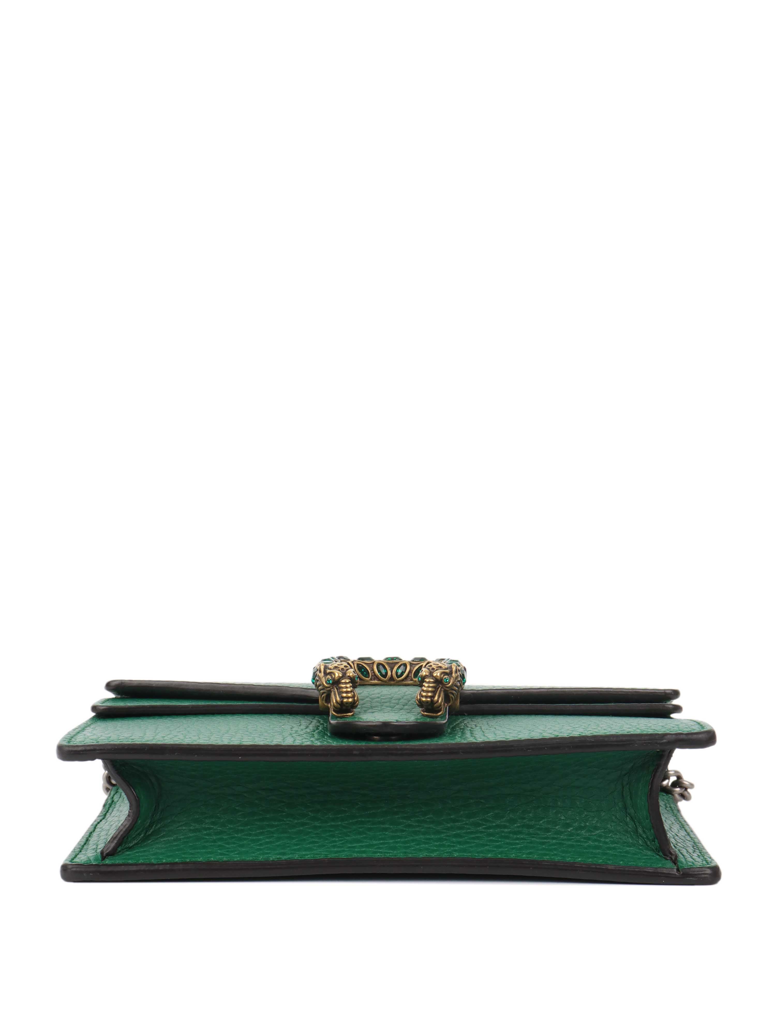 Gucci Green Super Mini Dionysus Crossbody Bag - Luxury Designer Handbag for Women | Perfect for Parties, Date Nights & Everyday Use