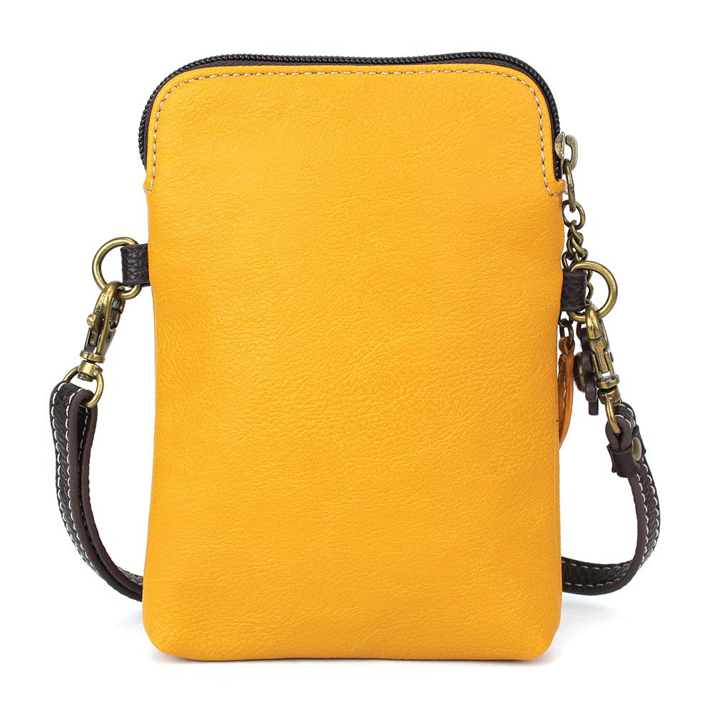 CHALA Women's PU Leather & Canvas Crossbody Phone Purse - Adjustable Strap Multicolor Handbag for Everyday Use, Travel & Shopping
