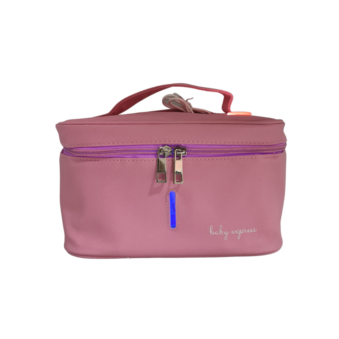 Baby UV Sterilizer Bag - Portable Sanitizing Pouch for Pacifiers, Bottles & Toys | Travel-Friendly Germ Protection | Pink (00398) | Perfect for Daycare, Travel & On-the-Go Parenting