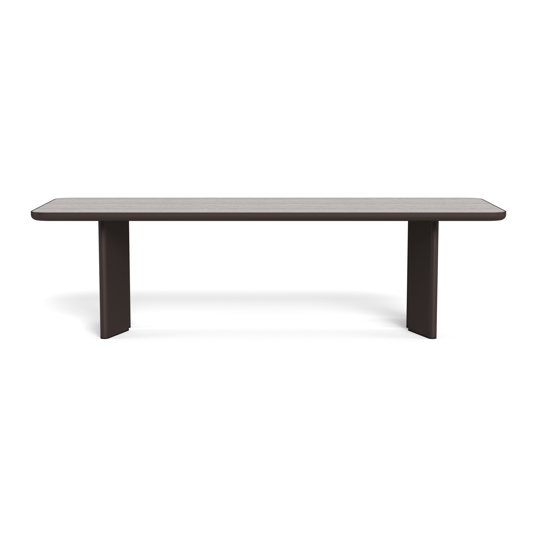 Moab 107 Rectangle Dining Table - Modern Wooden Kitchen Table for 6-8 People - Perfect for Family Dinners & Entertaining Guests
