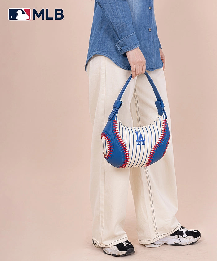 MLB Los Angeles Dodgers Crossbody Hobo Bag for Women - Stylish Shoulder Purse for Baseball Games, Travel & Daily Use