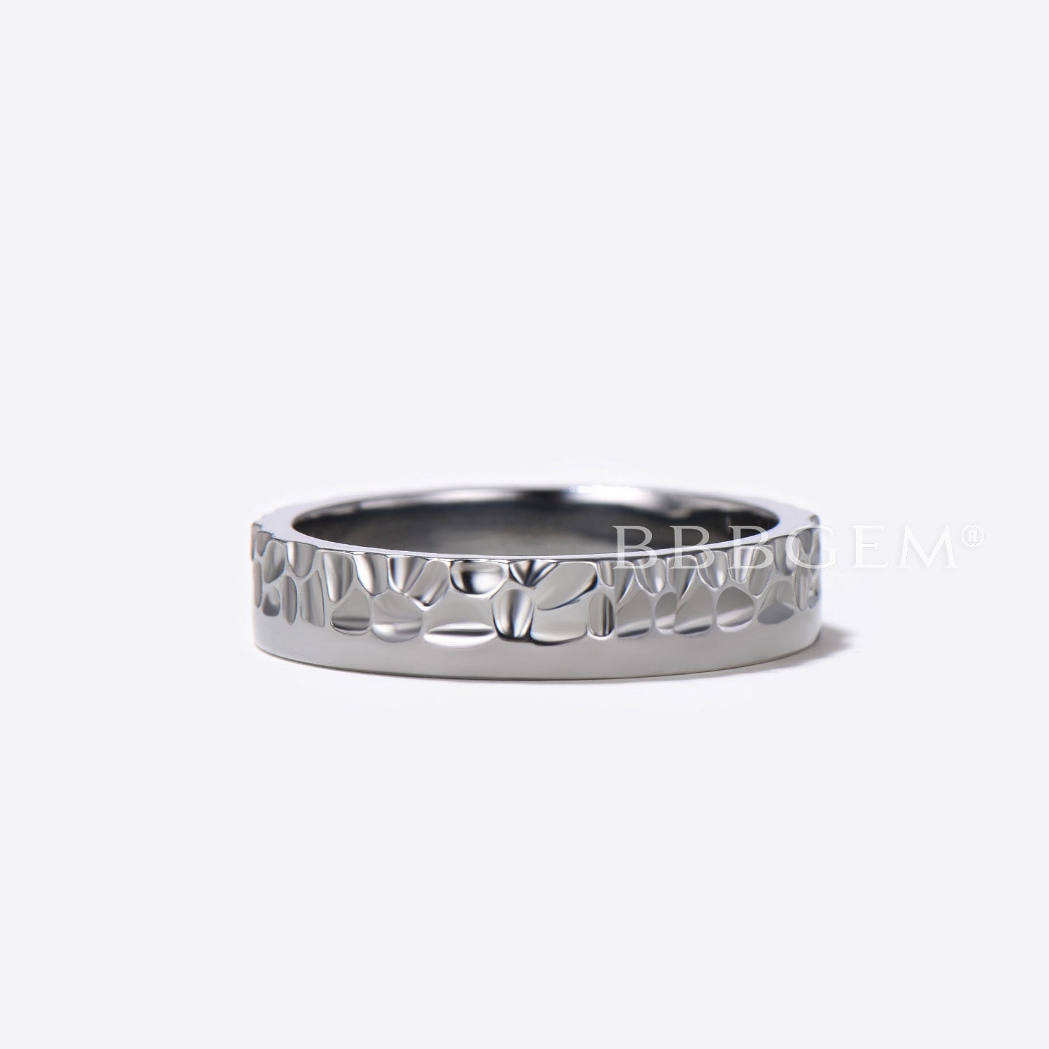 Handmade Hammered Sterling Silver Wedding Band for Men & Women – Durable & Comfortable Unisex Ring for Weddings, Anniversaries, and Everyday Wear