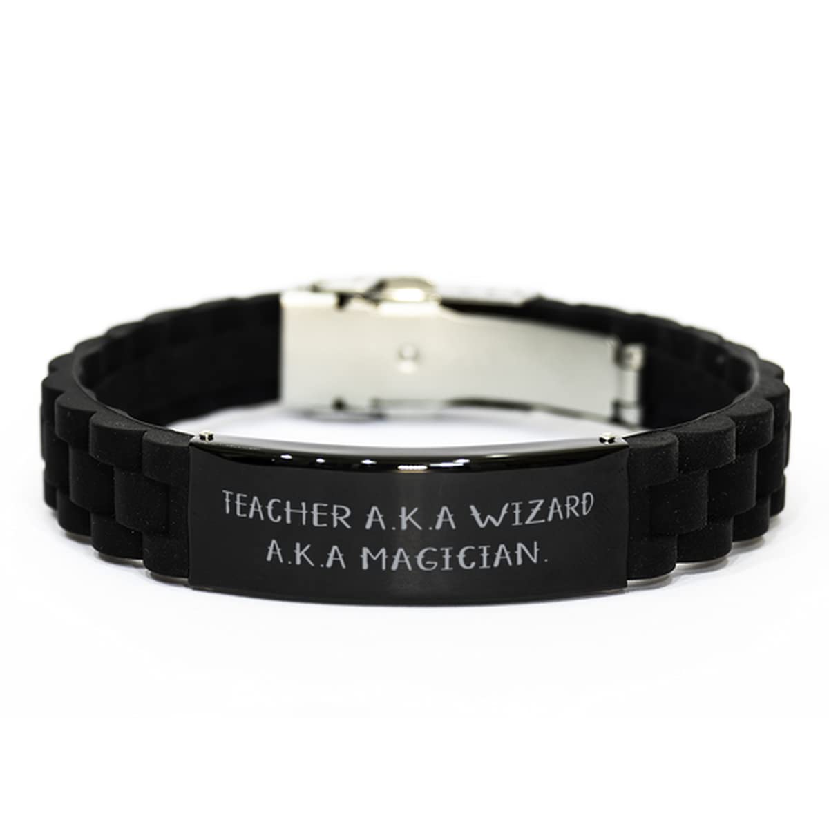 Inspirational Teacher Bracelet with Black Glidelock Clasp - Thoughtful Gift for Educators, Coworkers & Team Leaders | Perfect for Teacher Appreciation, Retirement & Staff Recognition Gifts