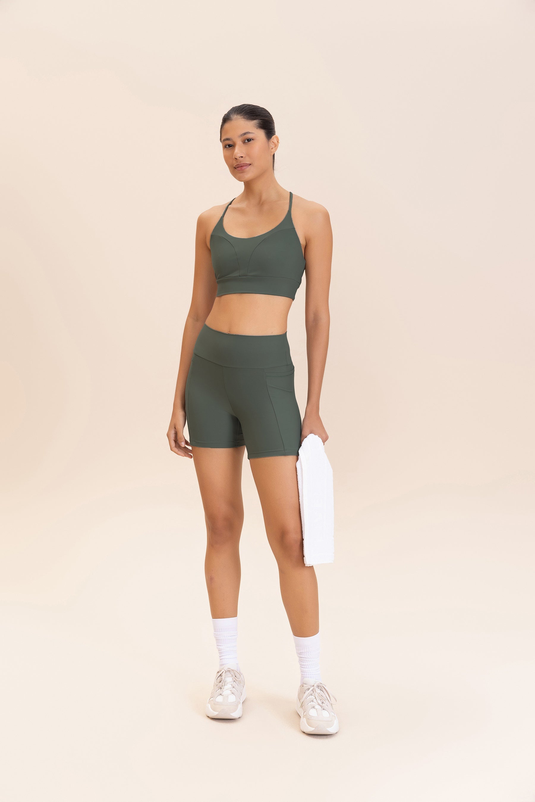 CrossFit Green® High Support Sports Bra for Women - Perfect for Gym, Running & High-Intensity Workouts