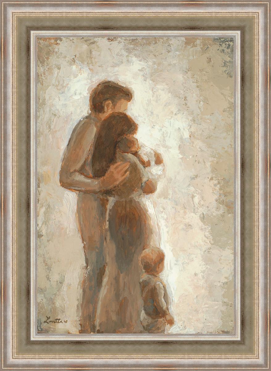 Family Looking Towards the Light - Inspirational Wall Art for Home Decor | Motivational Canvas Print for Living Room, Bedroom & Office | Perfect Gift for Family & Friends